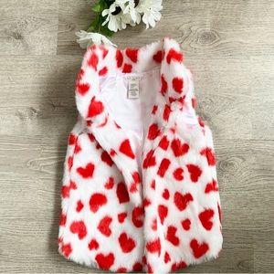 Faux Fur Heart Vest